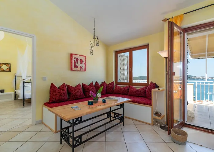 Anja With Garden, Balcony And Sea View, 3 Min Walk To The 公寓 *