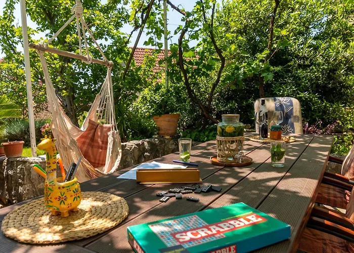 Anja With Garden, Balcony And Sea View, 3 Min Walk To The 公寓 *